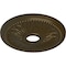 Ekena Millwork Bailey Ceiling Medallion (Fits Canopies up to 5 3/4"), Hnd-Painted Brass, 18"OD x 3 3/4"ID x 1 1/2"P CM18BIBRS - alternate 3